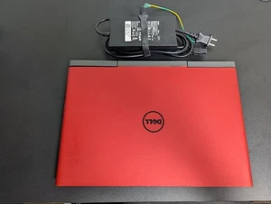 DELL Inspiron 7567 Gaming Laptop PC Red/GeForce GTX1050Ti Used - Picture 1 of 9