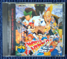 World Heroes 2 JET Tested SNK Neo Geo CD 1994 Japanese retro game