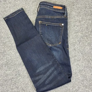 Pilcro And The Letterpress Anthropologie Script Jeans Womens Size 26 Blue Denim - Picture 1 of 6