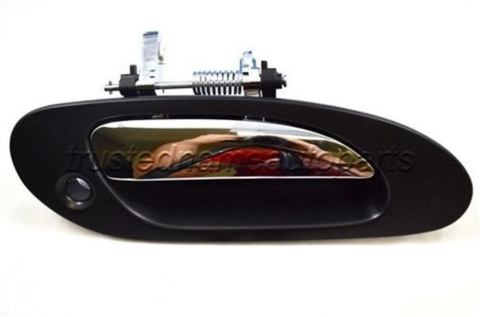 fits 1999 to 2003 Acura TL Exterior Door Handle Front Right Chrome Black - Изображение 1 из 2