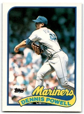 1989 Topps Traded Dennis Powell Seattle Mariners #97T - Image 1 of 2