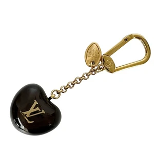 LOUIS VUITTON M66494 Porta Cles Pomme Charm Portachiavi Marrone Scuro - Foto 1 di 7