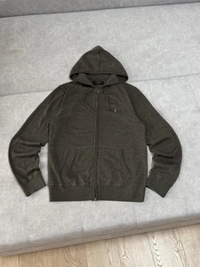 Sudadera con capucha vintage Allsaints lana verde militar cremallera talla XL para hombre - Imagen 1 de 14