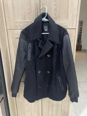 Chaqueta para hombre *Rara* Nike cuero lana chaquetón Lebron NSW talla grande $600 venta al por menor Foto 1 de 4