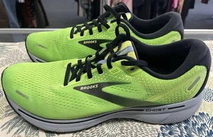 Brooks Ghost 14 Neon Green 2022 Men's Size 12 D Running Gym Walking 1103691D310 - Picture 1 of 11