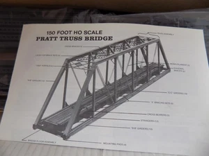 ESCALA HO 150' PRATT TRUSS BRIDGE BY; KIT CENTRAL VALLEY PO NUEVO EN CAJA - Imagen 1 de 7