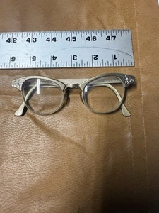 VINTAGE 50s Cat Eye Glasses 50’s - 60’s Frames Etching - Imagen 1 de 8