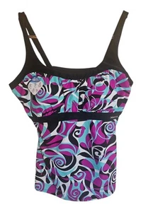 Neu mit Etikett Zeroxposur Tankin Oberteil Schwimmen Top Größe 16 - Bild 1 von 4