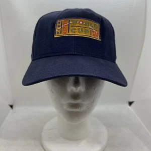 Vintage 1999 FIFA Women's World Cup Soccer Cap Adjustable Hat Blue MADE USA 90s - Picture 1 of 10