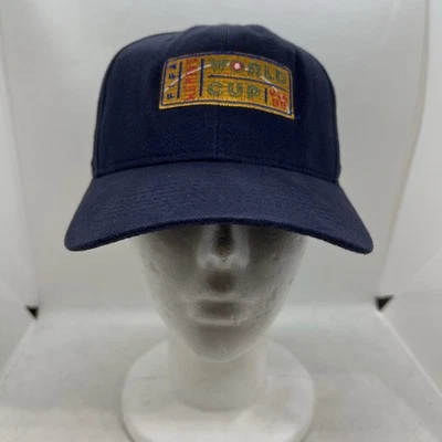 Gorra de fútbol ajustable vintage de la Copa Mundial Femenina de la FIFA 1999 azul HECHA EN EE. UU. años 90 Foto 1 de 4