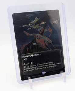 MTG - Nesting Grounds - Borderless Galaxy Foil #166 - EOE Stellar Sights NM - Picture 1 of 2