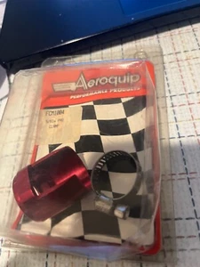 Aeroquip FCM1004 Hex Worm Gear Hose End 10AN Aluminum Red Pro-Clamp - Picture 1 of 1