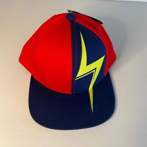Marvel Avengers Endgame Red/Blue Lightning Baseball Cap Hat Brand New With Tags