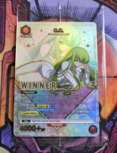 C.C. C2 Winner Union Arena Card Champion Promo English CGH-1-077 Code Geass - Picture 1 of 3