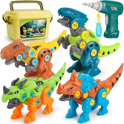 DREAMON STORE Dreamon Take Apart Dinosaurier Spielzeug für Kinder mit Aufbewahrungsbox (beschädigte Box)