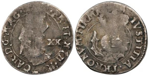 SCOTLAND Charles I 1625-1649 20 Pence Fine #ME101311 - Picture 1 of 1