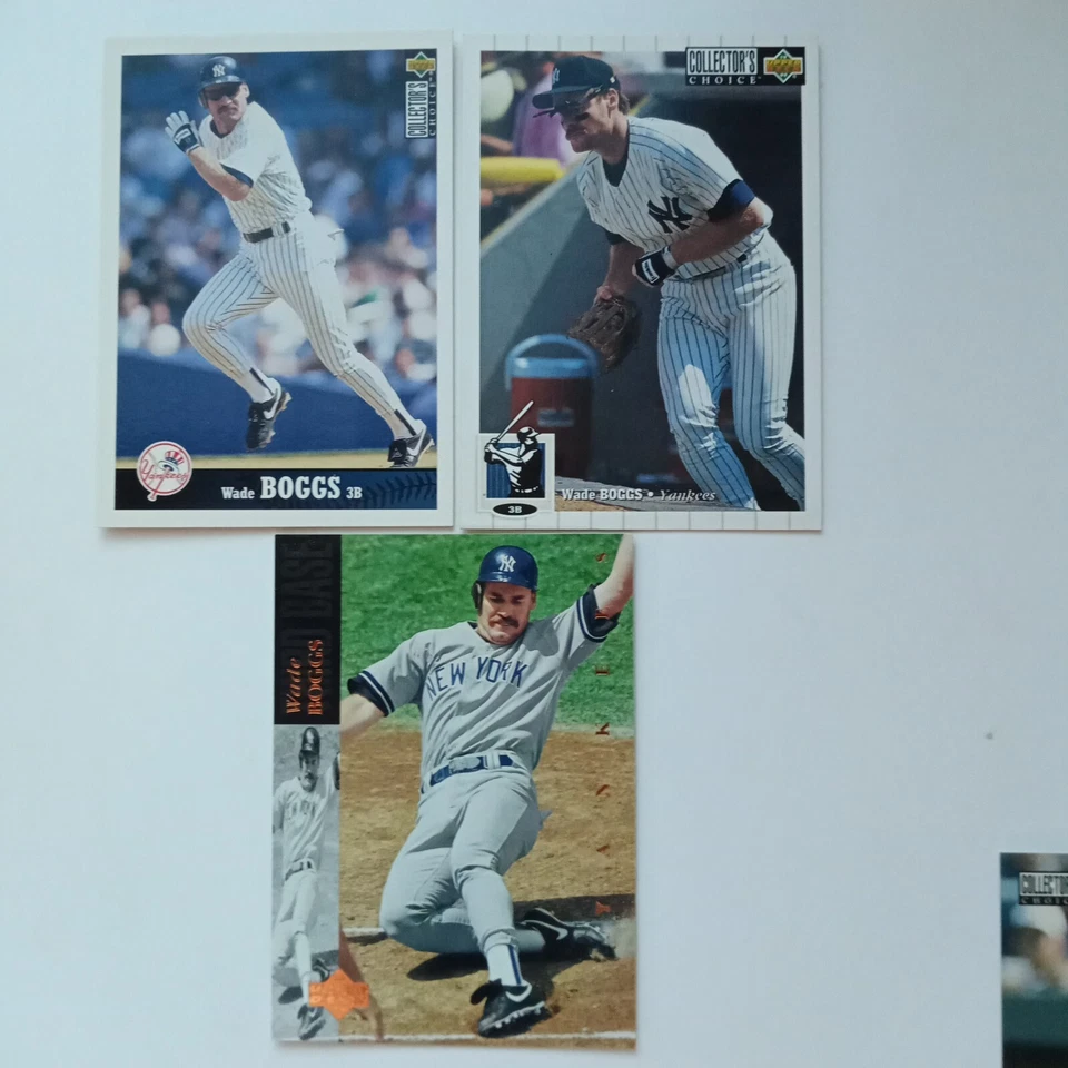 Wade Boggs 1994 Upper Deck #112, 1994 UD CC #380, 1997 UD CC #177 (3) - Image 1 of 1