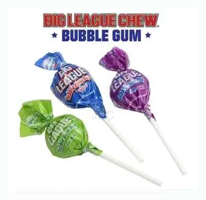 10 LB Big League Chew Lollipops Bubble Gum Center Candy Pops FREE SHIP 48 STATES - Picture 1 of 6