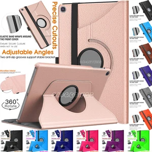 Smart Flip 360 Rotating Tablet Case For Samsung Galaxy Tab A7 10.4 SM-T500 T505 - Picture 1 of 11