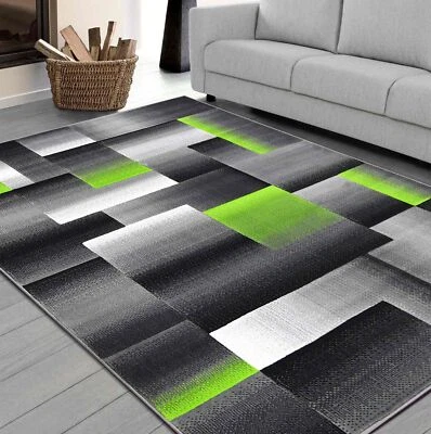 HR HANDCRAFT RUGS Rugs 8x10 Area Rug Abstract Modern Contemporary Geometric Design 5x7 Rug Carpet