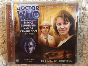 Doctor Who Companion Chronicles 4.6 Bernice Summerfield and the Criminal Code CD - Picture 1 of 2