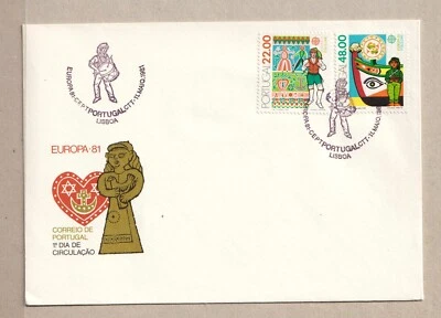 PORTUGAL  FDC EUROPA 1981  -COVER  STAMP - - Image 1 of 2
