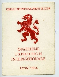 Frankreich Lyon Label 4. Internationale Fotoausstellung 1954 - Bild 1 von 2