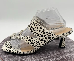 Vaneli Sandals Womens 10 M Calf Hair Mesala Marmi Kitten Heel Animal Print Shoes - Picture 1 of 10