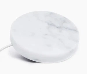 Carga Inalámbrica Mármol Blanco 10W Carga Rápida Samsung/Apple Einova Eggtronic - Imagen 1 de 9