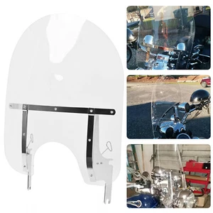 For 1994-2024 Harley Touring Road King Special FLHRX Clear Windshield W/ Bracket - Picture 1 of 14