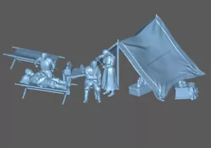 28mm/ 1:56th Resin WW1 French Infirmary - Foto 1 di 4