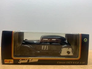 MAISTO CITROEN 15CV TRACTION 6CYL FFI 1/18 EN BOITE B1 - Imagen 1 de 5
