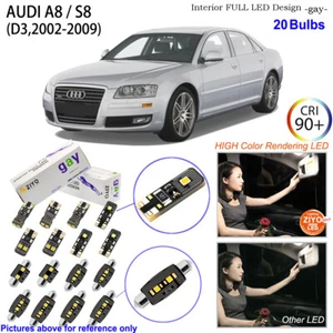LED Interior Light Kit + License Plate Light Bulbs for AUDI A8 S8 D3 2002-2009 - Bild 1 von 8
