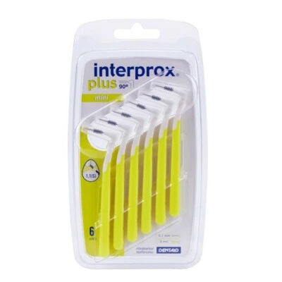 Dentaid Interprox plus 90° mini gelb Interdentalbürte 6 Stck PZN 05703611