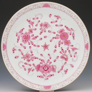 Wandteller Meissen (Nr.2) mit reicher Indischer Malerei purpur