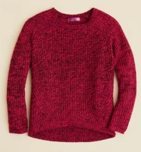 Aqua Girls' Marled Knit Sweater, Magnta/Black, Sizes M - Picture 1 of 1