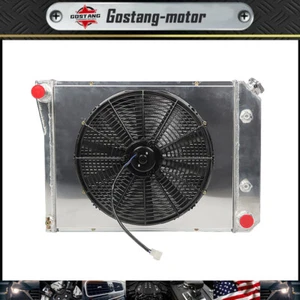 Radiador de aluminio de 3 filas + kit de ventilador de cubierta para Buick Skylark 1965 1966 1968 1969 - Imagen 1 de 10