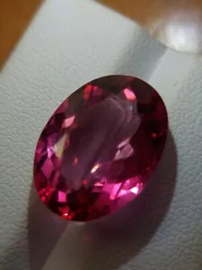 Dazzling Pink Topaz Gemstone - Faceted Natural Topaz 13.75 CTS - Picture 1 of 10