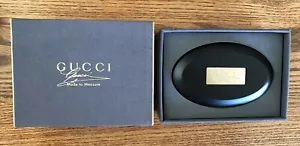 $95, NIB, 100% Authentic, GUCCI Made to Measure Black Clothing/Shoe Brush - Picture 1 of 1