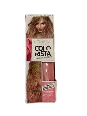 Color de cabello temporal semipermanente Loreal Paris Colorista # rosa 200 Foto 1 de 4