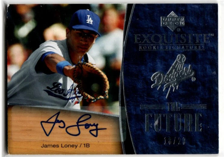 2007 UD Exquisite Baseball The Future James Loney ROOKIE AUTO DODGERS 18/20 - Image 1 of 1