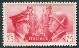 ITALY 1941 75c carmine SG557 mint MH NG Italo-German Friendship #A01 - Picture 1 of 1