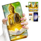 ( For Samsung S23 Ultra ) Flip Case Cover AJ23380 Buddha