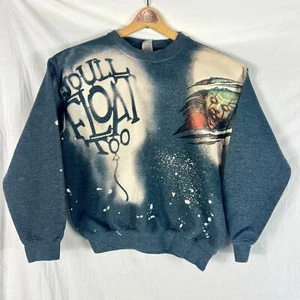 Pennywise Clown Sweater Youth Large Gray Boutique IT Horror Gildan - Picture 1 of 7