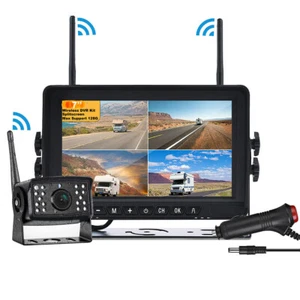 7" Digital Wireless Car Monitor DVR Record Backup Rear View Camera System 12-24V - Picture 1 of 12