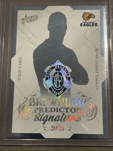 Select AFL Brownlow Platinum Predictor 2025 comodín Eagles BPSP34 056/60 - Imagen 1 de 3