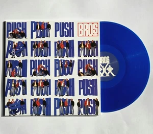 BROS "Push" 2023 'BLUE VINYL' 180g NUMBERED (1458) 10Tk LP w/GLOSSY COVER+INSERT - Picture 1 of 9