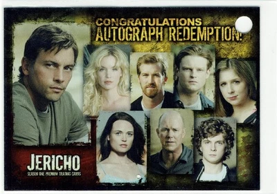 Jericho 2007 Inkworks Autograph Redemption Card AR-1 Michael Gaston CLEAN - Image 1 of 4