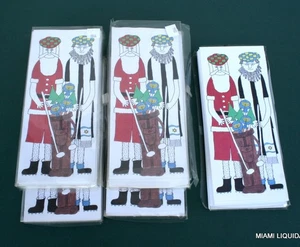 LOTE 50 (5x10) Tarjetas de felicitación interreligiosas de GOLF Santa Rabino Mishpucha Vacaciones Navidad - Imagen 1 de 1