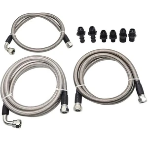 Heavy Duty Transmission Cooler Lines Kit For Dodge Ram Cummins 5.9L 1996-02 6AN - Picture 1 of 9